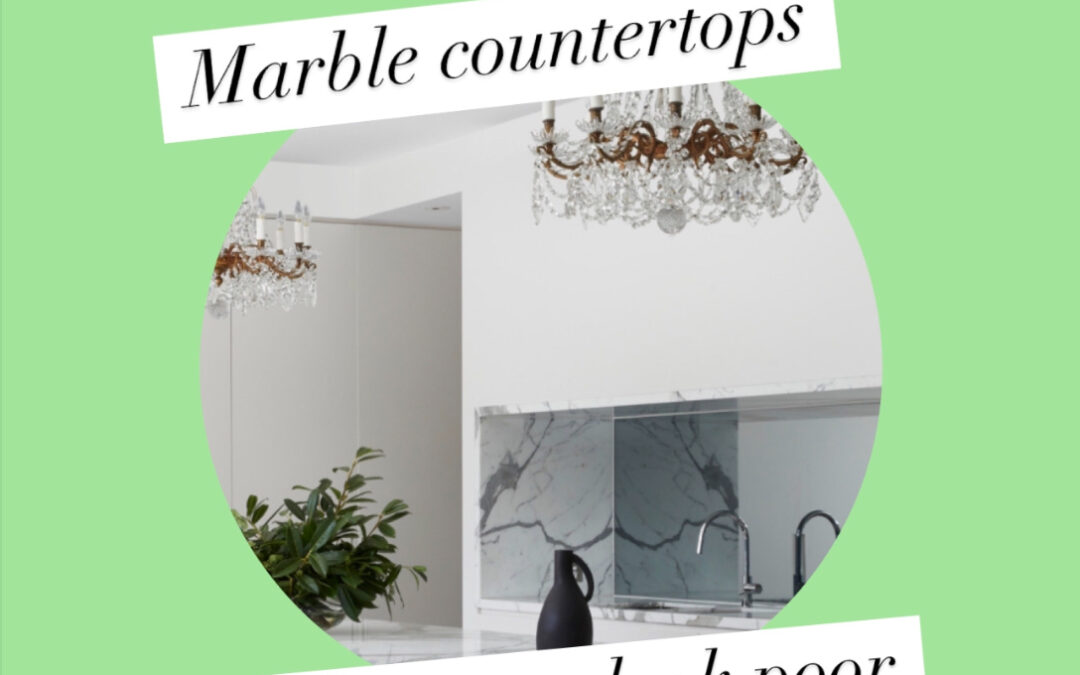 Marble countertops make you look poor.