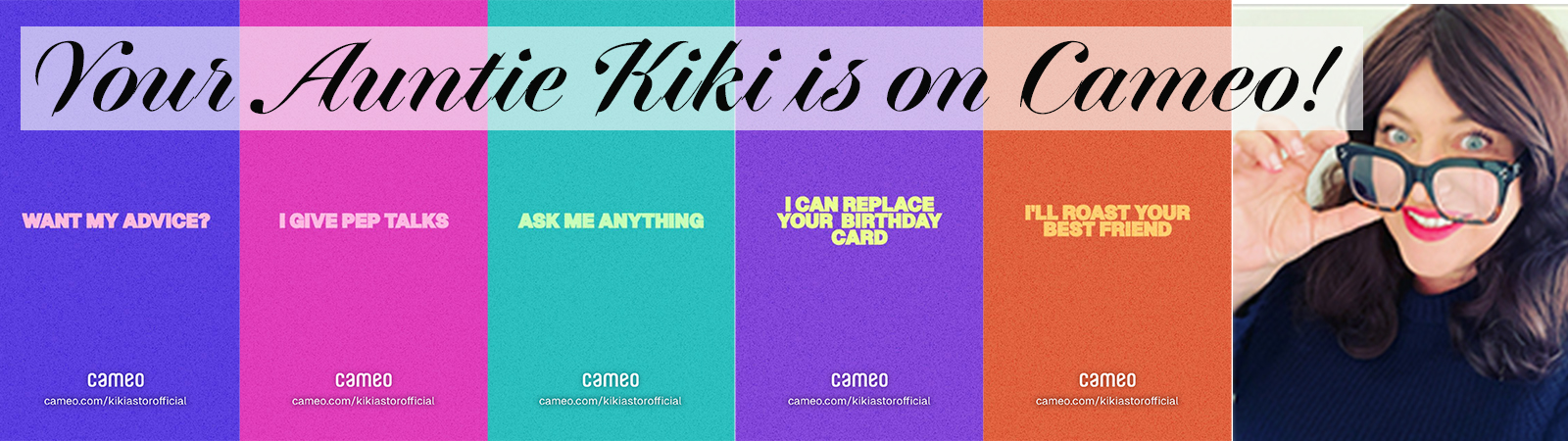 Kiki Astor is on Cameo- get a loved one the gift of a personalized video from Kiki Astor